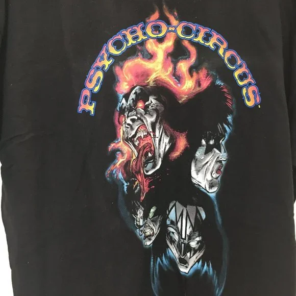 KISS "Psycho Circus" T Shirt Dodgers Stadium Men's Excellent Condition, 1998 - Picture 3 of 6